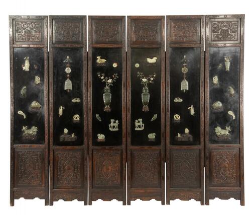 Early 20th Century- A Hardwood Gems- Inlaid Six Panels