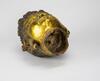 Qing - A Gold Laquer Bronze Buddha Head - 6