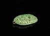 Republic- A Jadeite Carved Koi Fishes Pendant - 4