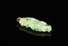 Republic- A Green Jadeite Carved Chi Lung Dragon Pendant - 3