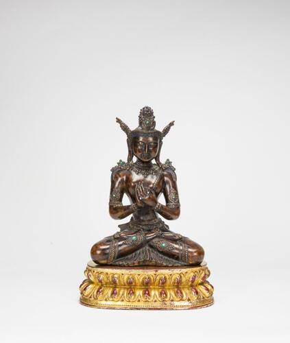 An Agalloch Figure Of Manjushri,