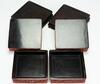 Qing-A Pair Of Cinnabar Lacquer'Litchi' Squar Cover Boxes,with wood stand - 7