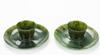 Qing - A Pair Of Spinach Jade Cup And Holder - 3