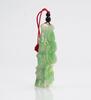 A Light Green Jadeite Carved Magpie,Ruy And Bamboo Pendant - 2