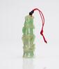 A Light Green Jadeite Carved Magpie,Ruy And Bamboo Pendant - 4