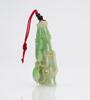 A Light Green Jadeite Carved Magpie,Ruy And Bamboo Pendant - 5