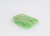 A Green Jadeite Carved Magpie and Shou Pendant - 3
