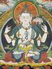 19th Century - Four Arm Quan Yin Thangka - 2