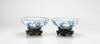 Qing - A Pair Of Blue And White "Eight Immortals And Shou Lao" Bowls - 2