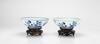 Qing - A Pair Of Blue And White "Eight Immortals And Shou Lao" Bowls - 3