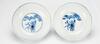 Qing - A Pair Of Blue And White "Eight Immortals And Shou Lao" Bowls - 5