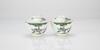 Qing - A Pair Of Famille - Glazed Tea Cup And Covers - 3