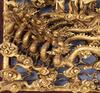 Qing- A Gilt Wood Carved Goddess Queen Hanging Panel - 4