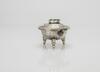 A Silver Carved Flowers Tri - Pod Cover Censer - 3