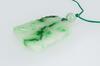 A Jadeite Carved Bamboo Pendant - 4
