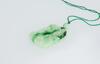 A Jadeite Carved Bamboo Pendant - 5