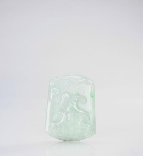 A Jadeite Carved Three Ram