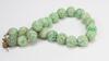 A Carved Jadeite Beads Necklace - 4