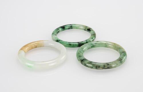 A Group Of ThreeJadeite Bangle