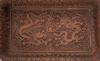 Qing - A Red Cinnabar Lacquar Carved Double Dragon Chasing Peral Tray - 2