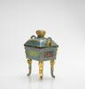 Late Qing-A Gilt-Bronze And Cloisonne Enamel Censer, - 2