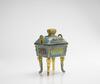 Late Qing-A Gilt-Bronze And Cloisonne Enamel Censer, - 4