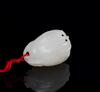 A White Jade Carved Bergamot Pendant - 5