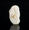 Late Qing/Republic -A White Jade Carved 'Melon' Pendant - 4