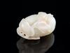 Late Qing/Republic -A White Jade Carved 'Melon' Pendant - 6