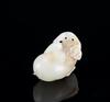 Late Qing/Republic -A White Jade Carved 'Melon' Pendant - 8