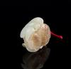 Late Qing /Republic-A White Jade Carved 'Brid And Lotus' Pendant - 2