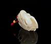 Late Qing /Republic-A White Jade Carved 'Brid And Lotus' Pendant - 3