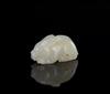 Qing - A White Jade Carved Rabbit Pendant - 3
