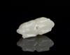 Qing - A White Jade Carved Rabbit Pendant - 4