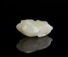 Qing - A White Jade Carved Rabbit Pendant - 5