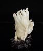 Late Qing-A White Jade Car ved Bergamot and Cicada With Woodstand - 2