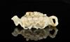 Qing - A White Jade Carved 'Pine' Teapot - 5