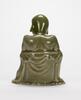 19th Century - A Celadon Glaze Seated Luohan Status - 3