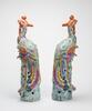 Republic - A Pair Of Large Famille Glaze Phoneix - 4