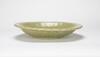 Ming - A Long Quan Celadon Mallow Shape Flower Pettern Dish - 6