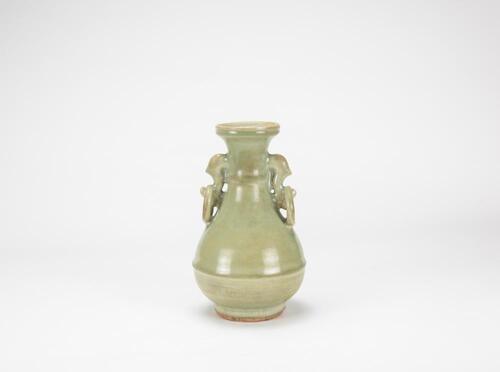 Ming - A Longquan Double Ring Handle Vase