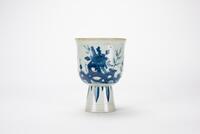 Qing - A Blue And White Large Cup