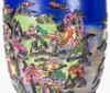 Republic - A Famille Glazed Carved 'Landscrpe And Figure' Vase - 5