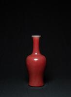 Late Qing /Republic - A Ox Blood Red Vase