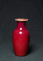 Late Qing - A Ox Blood Glaze Vase