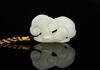 Late Qing/Republic-A White Jade Carved Lingzhi Pendant - 2