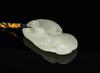 Late Qing/Republic-A White Jade Carved Lingzhi Pendant - 4