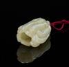 Republic-A White Jade Carved Bergamot Pendant - 9