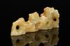 Late Qing/Republic-A Yellowish Jade Carved Brush Holder - 2