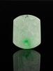 A Semi Translucent Green Jadeite Carved " Buddha " Pendant - 2